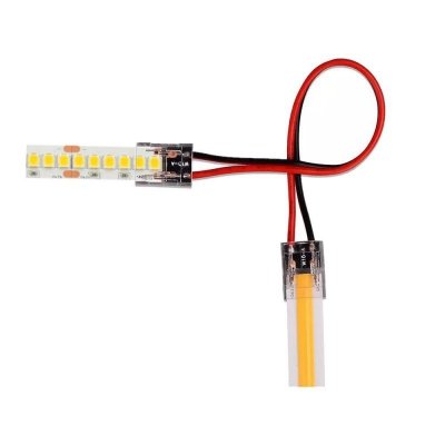 Konektor Złączka Taśm LED V-TAC Przeźroczysta Taśma-Przewód-Taśma Gęste/Zwykłe/COB 8mm