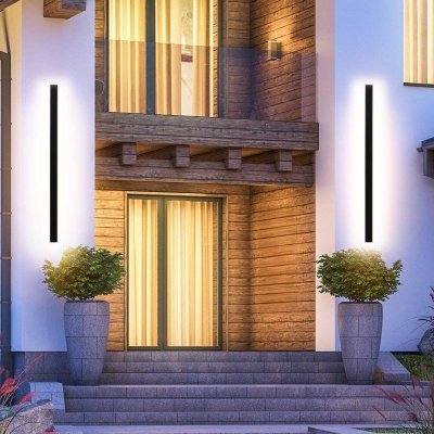 Oprawa ścienna elewacyjna LED linia V-TAC 23W IP65 antracyt 140cm VT-1178 4000K 3150lm