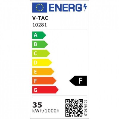 Oprawa Szynosystem 3F V-TAC 35W 30st Czarna VT-4235 4000K 3000lm 3 Lata Gwarancji
