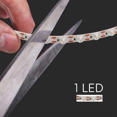 Taśma LED V-TAC SMD2835 z soczewkami 170st 240LED 24V 16.5W/m VT-2835 6500K 800lm