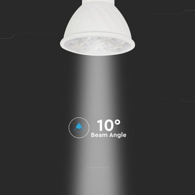 Żarówka LED V-TAC GU10 6W 10st (wąski kąt światła) VT-249 3000K 445lm