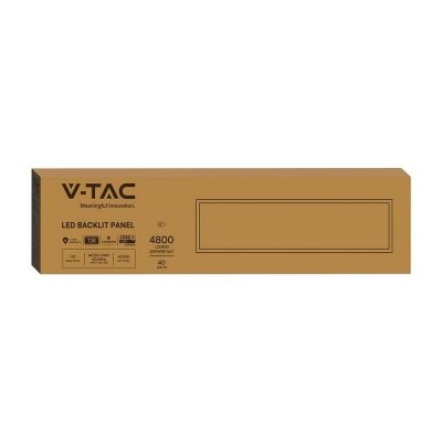 Panel LED V-TAC 40W 120x30 LED CREE CHIP zasilacz STARSENSE backlight 33mm 120Lm/W VT-61045 4000K 4800lm 6 lat gwarancji