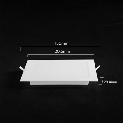Panel wpuszczany downlight V-TAC 6W LED CREE CHIP kwadrat 120x120mm VT-61006CCT 3000K-4000K-6500K 630lm 6 lat gwarancji