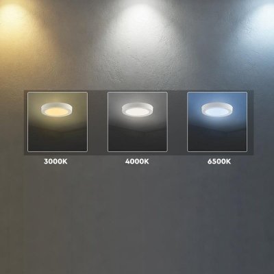 Panel natynkowy downlight V-TAC 18W LED CREE CHIP okrągły 215x30mm VT-60018CCT 3000K-4000K-6500K 1980lm 6 lat gwarancji