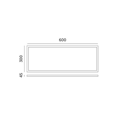 Ramka 45mm do panelu LED 30x60 klik Kobi