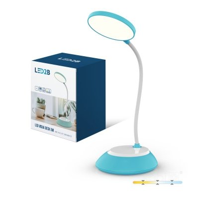 Lampka biurkowa LED VISUA DESK 5W niebieska LED2B