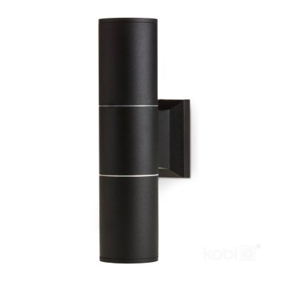 Kinkiet ogrodowy QUAZAR 3 2xGU10 IP44 czarny Kobi