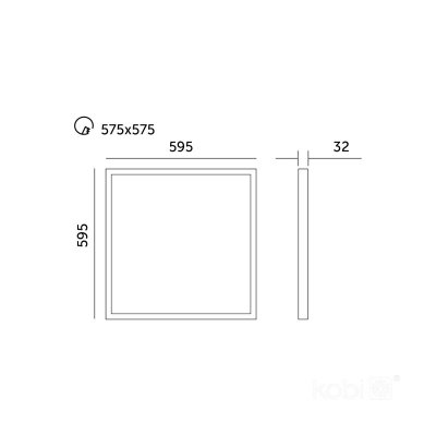 Panel LED CAPRI G3 25-36-40W 60x60 3CCT IP44 UGR &lt;19 Kobi Pro