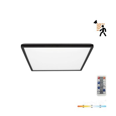 Plafon LED NIVERA SQUARE 12W 3CCT LX IP54 czarny Kobi Premium