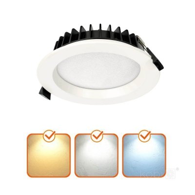 Downlight LED NEXEYE 15W 3CCT IP44 Kobi Pro