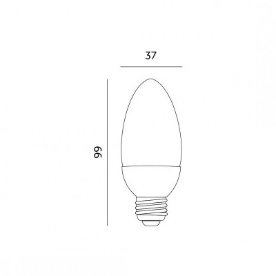 Żarówka LED SW 6W E27 6000K Kobi