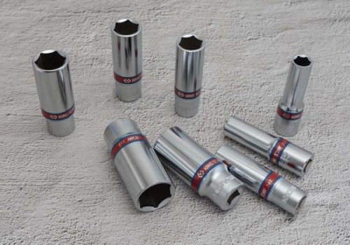 ZESTAW NASADEK CALOWYCH 3/8&quot; 8cz. DŁUGIE 6-kąt, 3/8 - 13/16&quot; KASETA King Tony