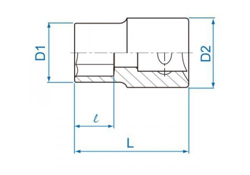NASADKA KRÓTKA GWIAZDKOWA 3/8&quot; E-TORX E7 x 28mm Cr-v King Tony
