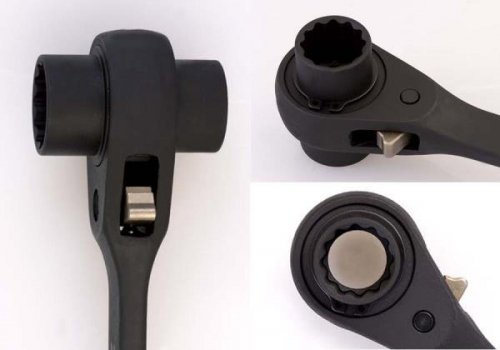 DWUSTRONNY KLUCZ NASADKOWY Z GRZECHOTKĄ 27x30mm, DŁ. 402mm King Tony