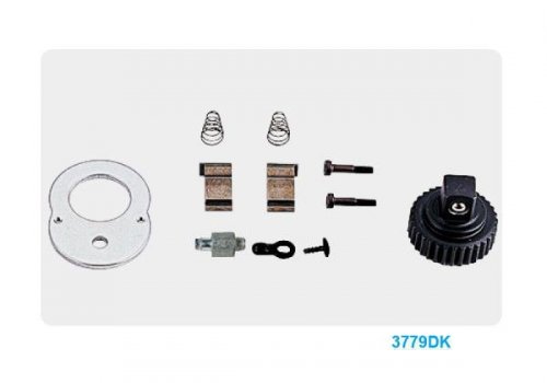 GRZECHOTKA 3/8&quot; 32 ZĘBY 200mm UCHWYT GUMOWY, BLOKADA King Tony
