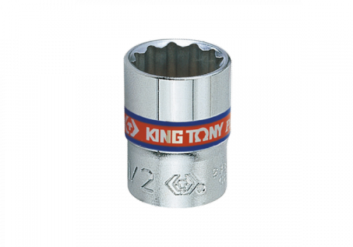 NASADKA KRÓTKA 1/4&quot; 15/32&quot; x 24mm, 12-kąt. Cr-V King Tony