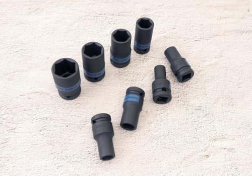 ZESTAW NASADEK UDAROWYCH 1/2&quot; 8cz. KRÓTKIE, CIENKOŚCIENNE 6-kąt. 10 - 24mm, KASETA King Tony