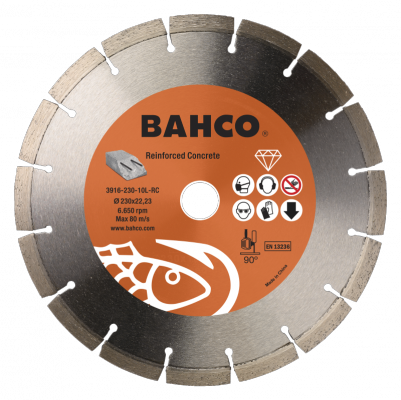 Tarcza diamentowa 230mm x 2.5mm x 22.23mm do betonu wzmocnionego BAHCO