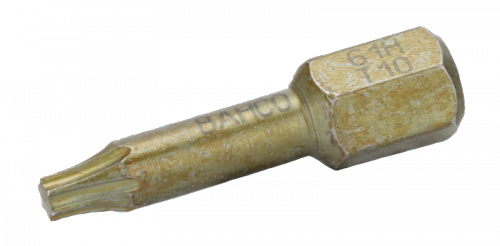 Bit utwardzony 1/4&quot; Torsion do śrub TORX T10x25 mm, 10 szt. BAHCO