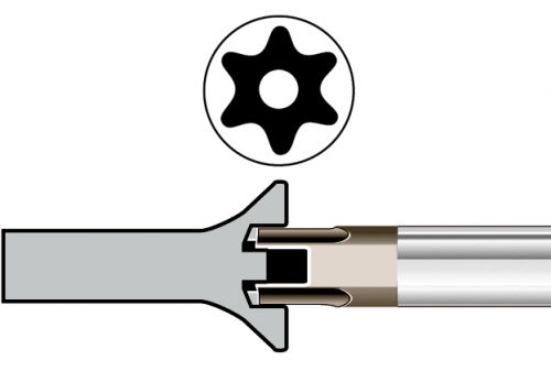 Wkrętak TORX z otworem TR27 125 mm BAHCO