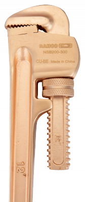 Klucz do rur Heavy Duty 10&quot;, nieiskrzący CU-BE BAHCO