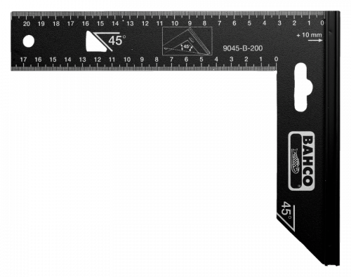 Kątownik 200 mm - kąt prosty i 45° BAHCO