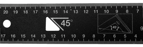 Kątownik 200 mm - kąt prosty i 45° BAHCO