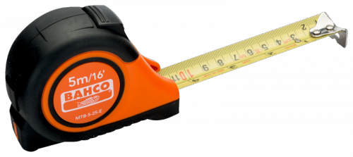 Taśma miernicza metryczna magnetyczna 5m 25mm angielska BAHCO