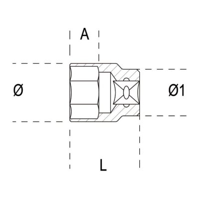 Nasadka 1/2&quot; 12-kątna 20 mm, 920B Beta