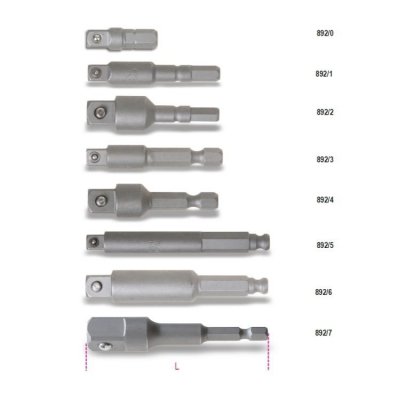 Adapter do nasadek 3/8&quot; z chwytem 5,5 mm, 892, dł. 50 mm, 892 Beta