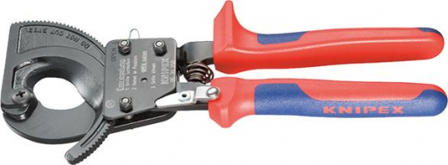 Nożyce do cięcia kabli, 280mm, z grzechotką, 95 31 280, KNIPEX