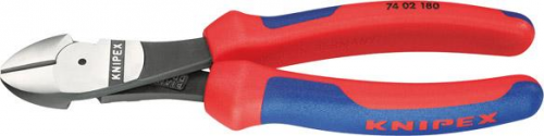 Szczypce tnące boczne, 140 mm, o zwiększonym przełożeniu, 74 02 140, KNIPEX