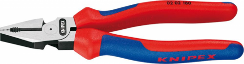 Szczypce uniwersalne, 180 mm, o zwiększonym przełożeniu, 02 02 180, KNIPEX