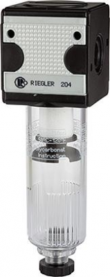 Filtr multifix z z pojemnikiem z poliweg, 16 barow BG1 G1/4&quot; RIEGLER