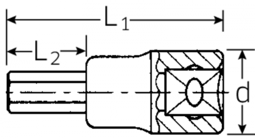 Nasadka INHEX 1/2&quot; rozmiar 1/4&quot; STAHLWILLE