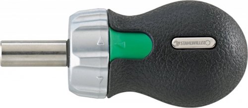 Rękojeść grzechotkowa krótka do końcówek typu BIT 1/4&quot;, wewn. 6-kąt STAHLWILLE
