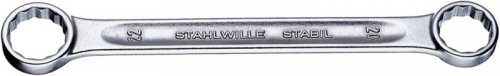 Klucz oczkowy dwustronny 17x19mm prosty, STABIL STAHLWILLE