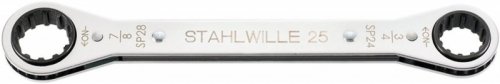 Klucz oczkowy grzechotkowy SPLINE DRIVE rozmiar 16x18mm (1/2&quot;x9/16&quot;) STAHLWILLE