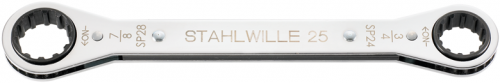 Klucz oczkowy grzechotkowy SPLINE DRIVE rozmiar 24x28mm (3/4&quot;x7/8&quot;) STAHLWILLE