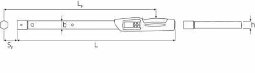 Klucz dynamometryczny elektroniczno-mechaniczny20-200Nm (15-150ft.lb; 180-1800 in.lb) w skrzynce STAHLWILLE