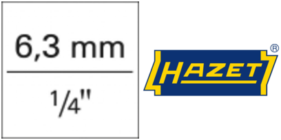 Grzechotka dwukierunkowa z przełącznikiem 1/4&quot;, 116mm, 90zębów, 863HP HAZET