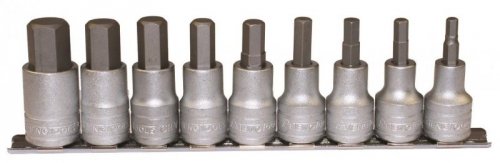 Zestaw nasadek trzpieniowych sześciokątnych (imbusowych) z chwytem kwadratowym 1/2&quot;. Teng Tools M1212