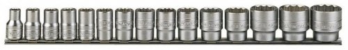 Nasadki calowe w zestawie z chwytem kwadratowym 1/2&quot; Teng Tools M1215AF