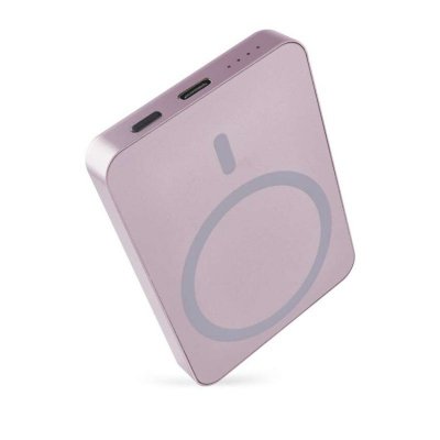 Powerbank EMOS WI 522, 5 000 mAh, 20 W+Wireless, baby pink