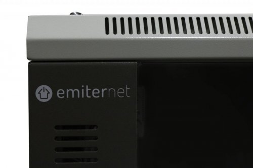 Szafa ramowa stojąca EmiterNet Top, 45U, drzwi przód blacha/szkło, 800x1000x2090mm (szer./gł./wys.) (w zestawie: panel 4 wentyla