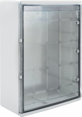 Obudowa szafka rozdzielcza hermetyczna IP65, 600mm, drzwi przeźroczyste, C.1710-P Pawbol