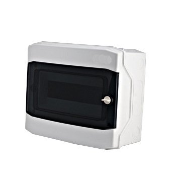 Skrzynka, obudowa natynkowa n/t 1x12 IP65 UV, transparentna 400VAC/1500VDC BK080202-- Schrack Technik