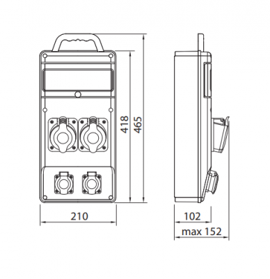 Rozdzielnica R-BOX SLIMBR B.SLIM-10S-5BR Pawbol