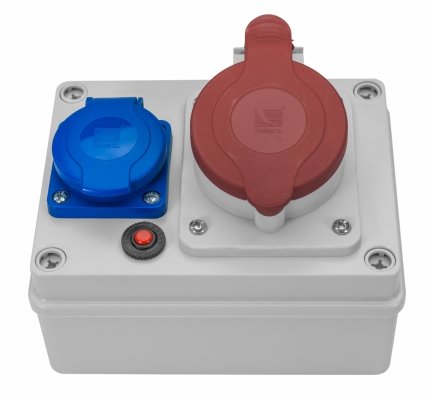 Rozdzielnica budowlana na zewnątrz 1x32/4, 1x250V R-BOX 150 B.1206 Pawbol