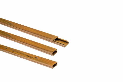 Kanał kablowy 2m, korytko instalacyjne PVC z pokrywą 32x15mm ciemny brąz K.3215CBR Pawbol - opakowanie 18mb